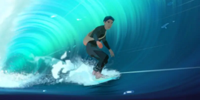 In Waves : une romance surf et guerre au Vietnam en animation