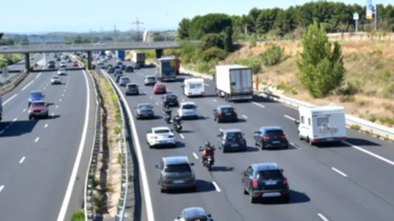 Incendie d'un poids lourd sur l'A9 près de Montpellier : feu maîtrisé