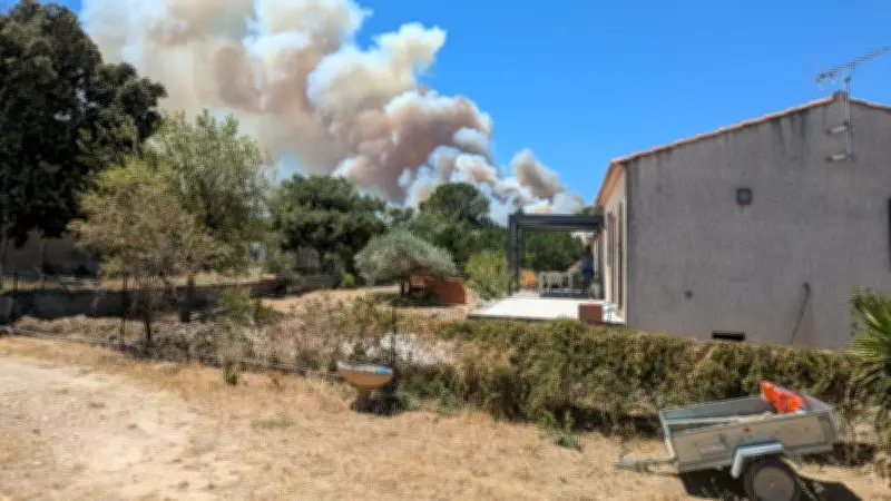 Incendie à Lédenon : 30 hectares brûlés, le feu progresse vers Cabrières