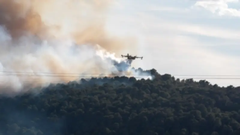 Incendie à Loupian : six largages de canadairs sauvent une maison