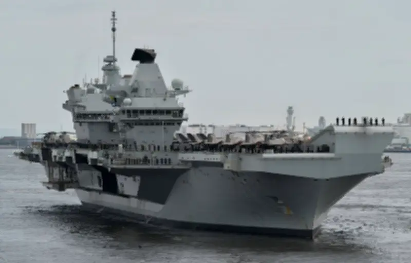 Interception d'un avion russe par des chasseurs britanniques près du Prince of Wales