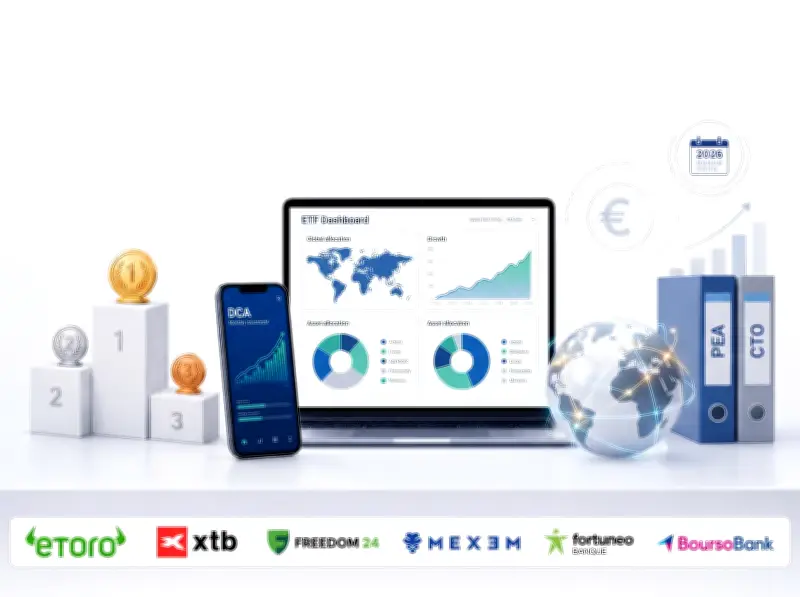 Meilleur courtier ETF 2026 : classement pour investir simplement