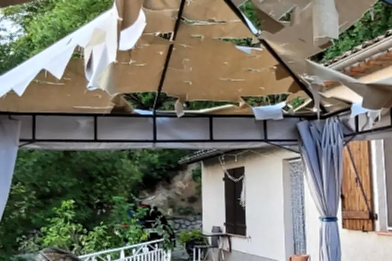 Orage de grêle dévastateur à Lucéram : des grêlons de la taille d'un œuf