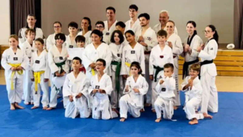 Passage de grade au club de taekwondo de Valergues