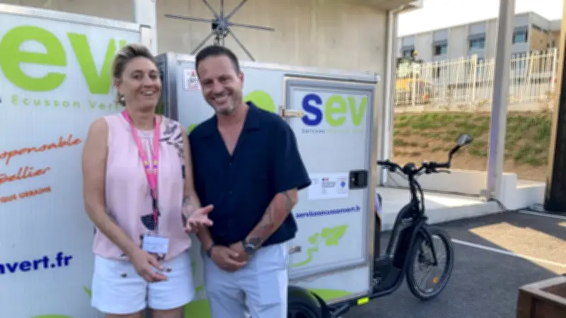 SEV : 80 salariés livrent 6500 colis par jour à vélo à Montpellier