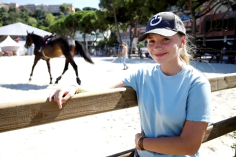 Sophia Aurélia George, 13 ans, espoir monégasque au Jumping de Monte-Carlo