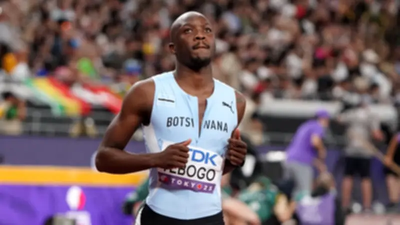Tate Taylor, 18 ans, bat Tebogo sur 200 m en 19.75 à Eugene