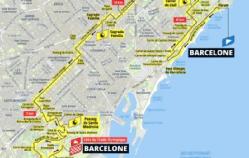 Tour de France 2026 : contre-la-montre par équipes à Barcelonne
