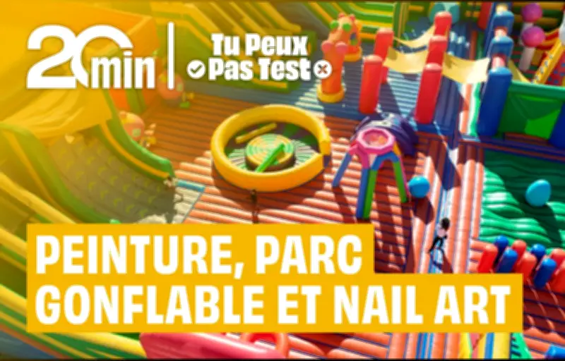 Tu peux pas test : parc gonflable, peinture céramique et nail art