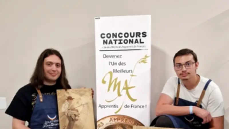 Un apprenti lozérien médaillé d'or en sculpture sur bois