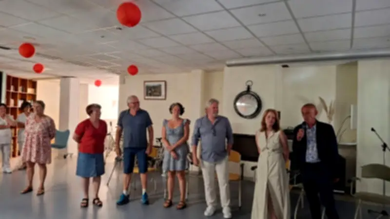 Visite des élus à l'Ehpad de Florac pour échanger avec les résidents