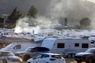 800 caravanes de gens du voyage installées à Levens près de Nice