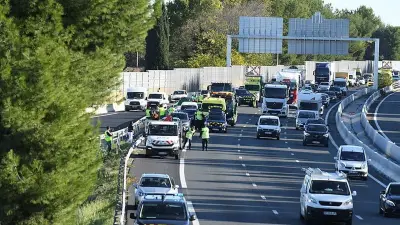 Accident sur l'A709 à Montpellier : deux blessés, une voiture percutée par l'arrière