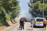 Incendie près de Nice : 64 pompiers et un hélicoptère mobilisés